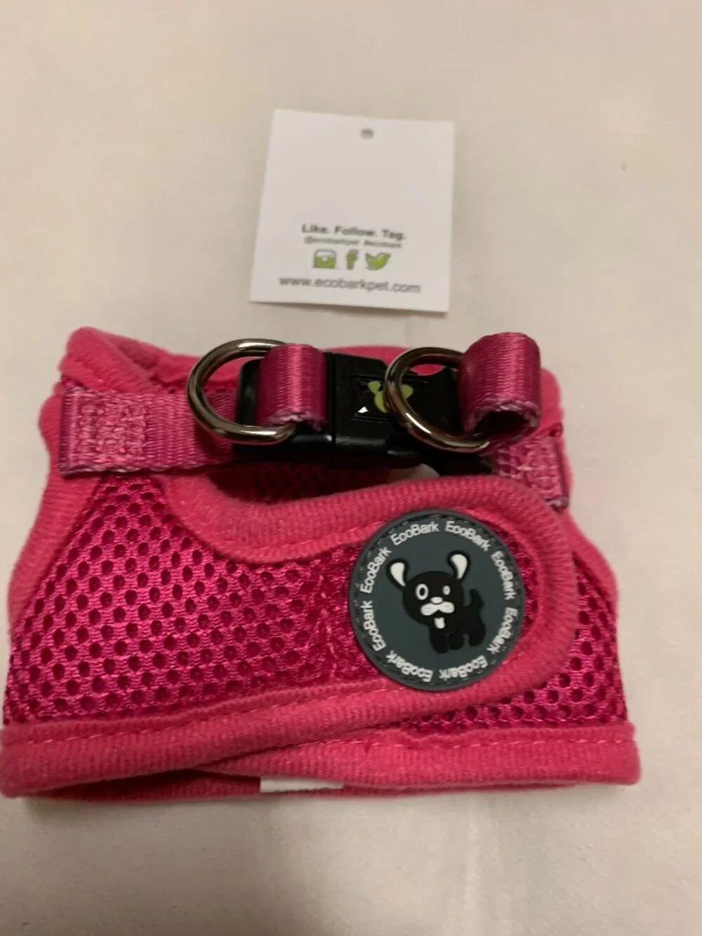 ECOBARK PINK XXXS DOG HARNESS NWT